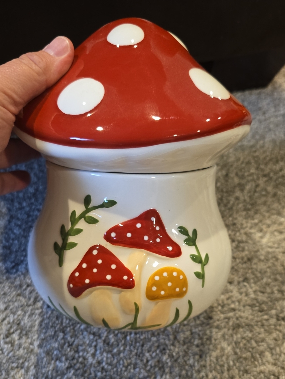 Mushroom Canister Abd Decor